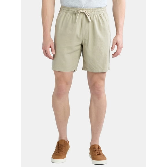 George Men's and Big Men's Linen Shorts
