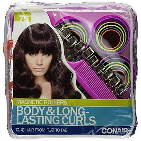 Conair Magnetic Hair Rollers, 75 ct . Various sizes for smooth styled curls.