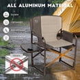 thumbnail image 4 of Silla de Campamento Timber Ridge FC-95200XL-QSD Aluminio Plegable con Mesa Lateral y Bolsillo, 4 of 5