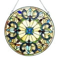 thumbnail image 2 of CHLOE Frances Tiffany-Style Victorian Stained-Glass Window Panel 22" Height, 2 of 3