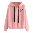 thumbnail image 2 of Clothing 2025 Hoodies for Women Women's Casual Printed Long-sleeved Hooded Sweater, 2 of 3