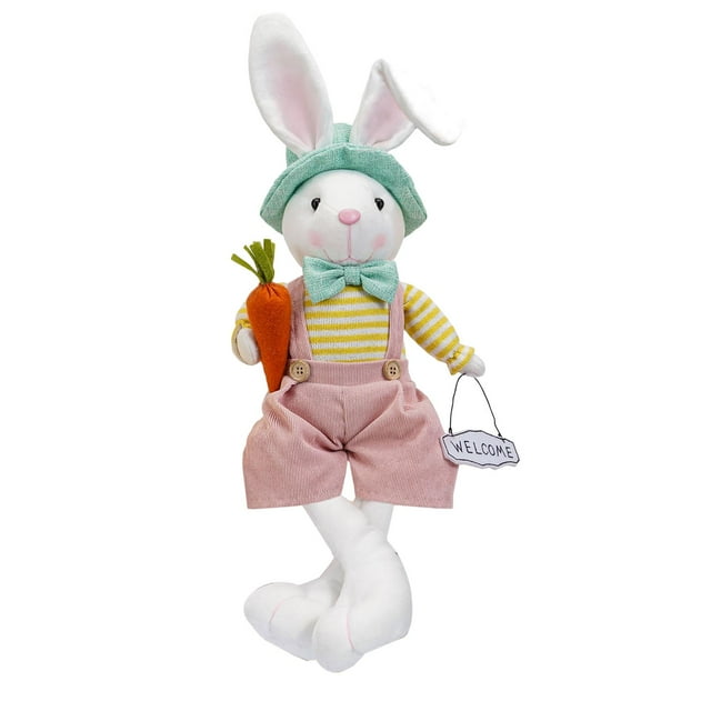 Muñeca de animal de Pascua Escultura de Pascua Estatua realista de conejo de Pascua Conejo de Pascua Chico