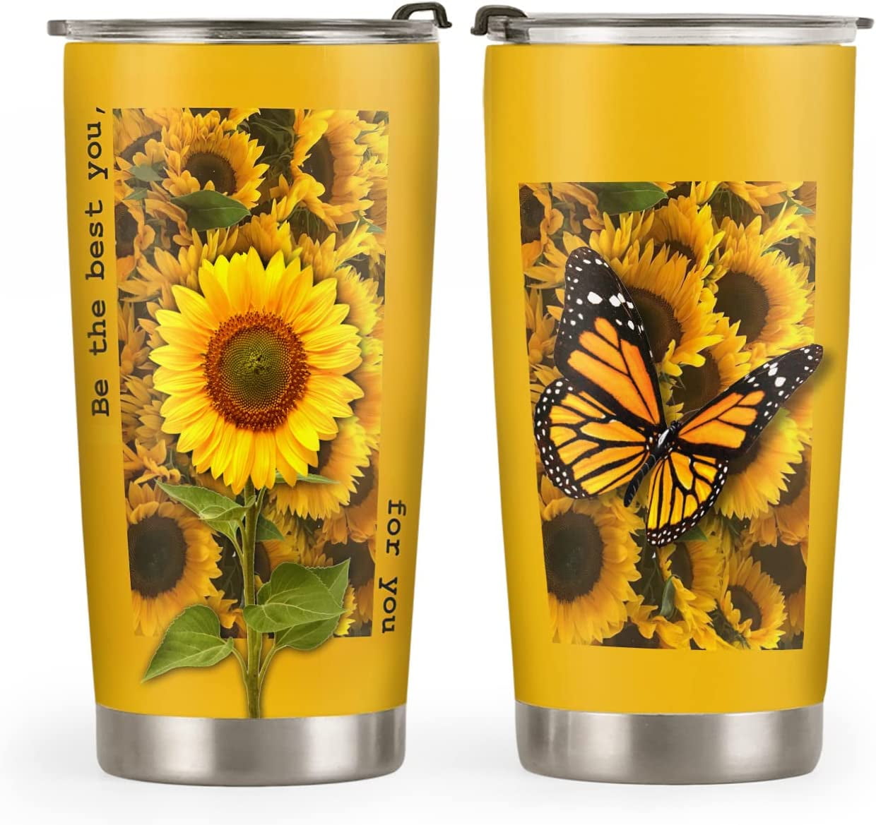 20oz Sunflower Gifts for Women, Butterfly Gifts for Women, Valentines