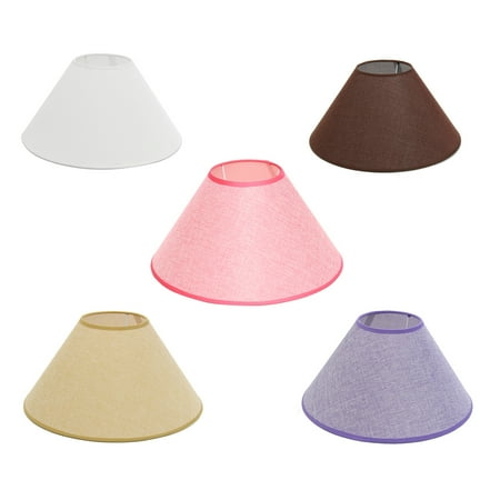 Lamp Guard Cage PVC Linen Lamp Shade Bulb Cage Guard Retro Style Ceiling Chandelier Pendant Light Shade Table Desk Lamp Lampshade, 14.1