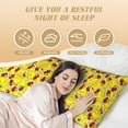thumbnail image 4 of Easygdp Duck with Star Sunglasses Long Body Pillowcase - Super Soft Microfiber Body Pillow Case - Envelope Closure, Cool, Anti-Fading- 20x54 in, 4 of 8