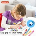 Shuttle Art 15-Color Dot Markers Set, Easy-Grip Non-Toxic for Toddlers ...