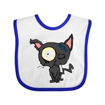 Inktastic Goth Animals Pets Black Cat Boys or Girls Baby Bib