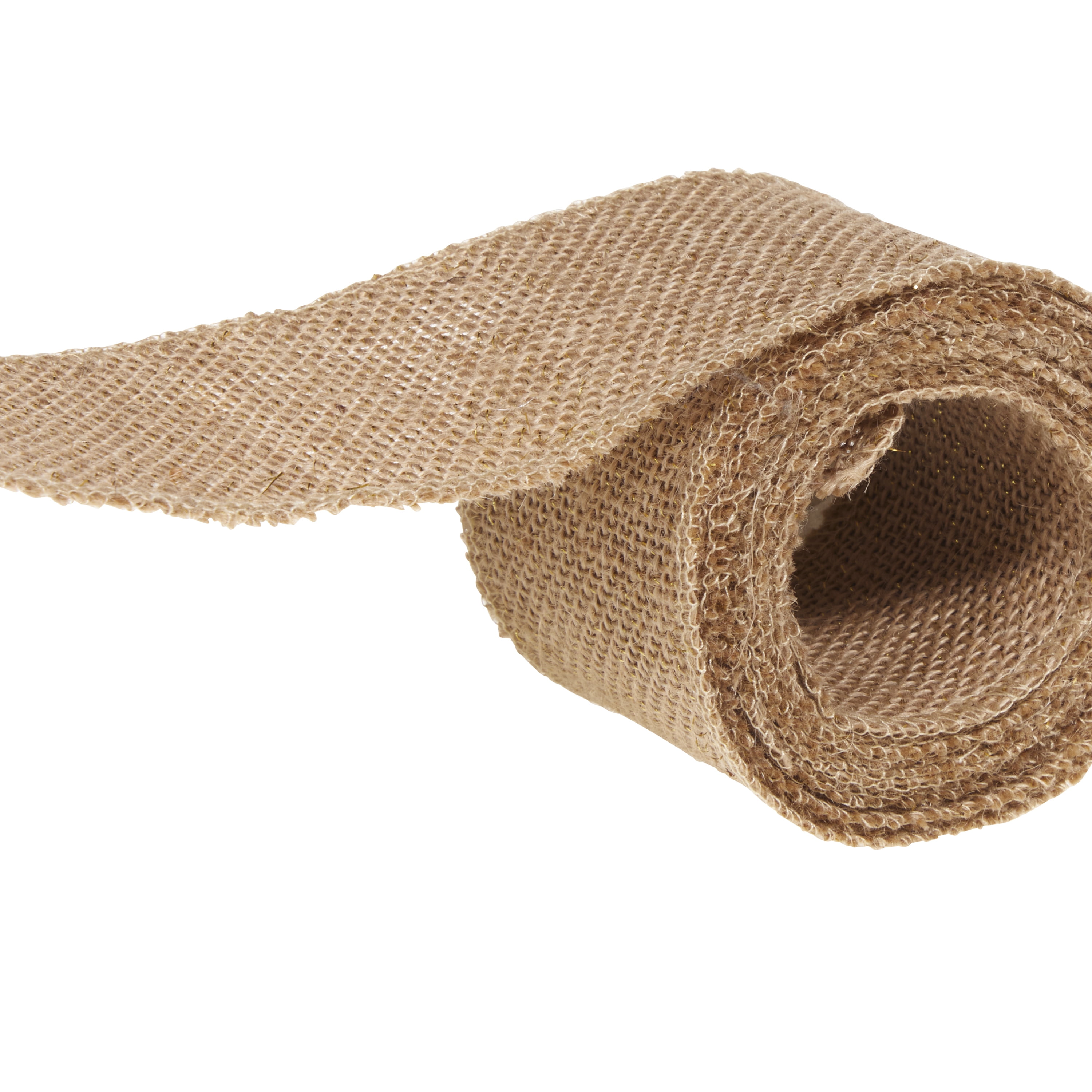 Love, Laugh, Craft Natural Burlap Ribbon, 2.5"W x 3-Yds, Multi-color