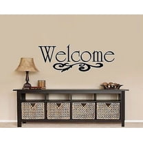Welcome #2 ~ Wall or Window Decal 10"x 25"