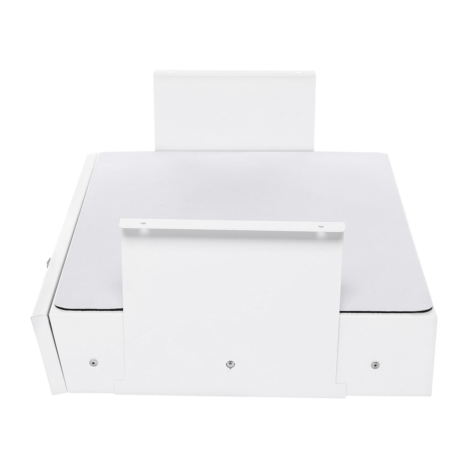 Dwellnix Under Desk Mounted Sliding Pull out Storage Drawer Computer Pad White USA