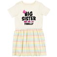 thumbnail image 3 of Inktastic Big Sister Finally with Bow and Arrow Girls Toddler Dress, 3 of 5