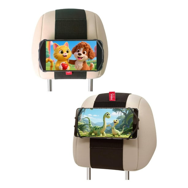 Soporte para reposacabezas de teléfono de coche Z ZOTHINGTON, paquete de 2, ajustable