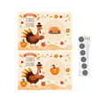 thumbnail image 1 of Thanksgiving Party Scratch Game Turkey Cards Holiday Festive Raffle Tickets, 1 of 6