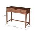 thumbnail image 4 of International Concepts Solid Wood Vanity Table in Espresso, 4 of 6