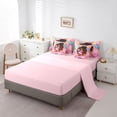 thumbnail image 5 of Castle Fairy Cute Black Girl Twin Bedding 7-Piece,Donut Balloon Dessert Print Bedding Comforter Set,Pink Brown,Grey Reversible, 5 of 7
