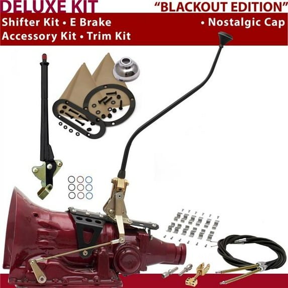 American Shifter 45RFE Shifter Kit Black 23 in. Swan E Brake Cable Clamp Trim Kit for DDBA7