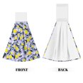 thumbnail image 2 of Lemons Blue Kitchen Hanging Hand Towels for Bathroom with Hanging Loop Soft Absorbent Kitchen Decorative 2Pcs Set, 2 of 7
