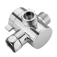 thumbnail image 1 of FUTUREORYY 1PC Shower Base Water Divider Stainless Steel Arc Buckle for Bathroom Faucet, 1 of 8