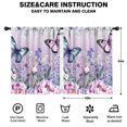 thumbnail image 2 of Blackout Kids Curtains,Purple Butterfly Flower Butterfly Pattern Childrens Insulated Curtains Set Of 2,Bedroom Essentials,Toddler Room Decor 42"x54", 2 of 5