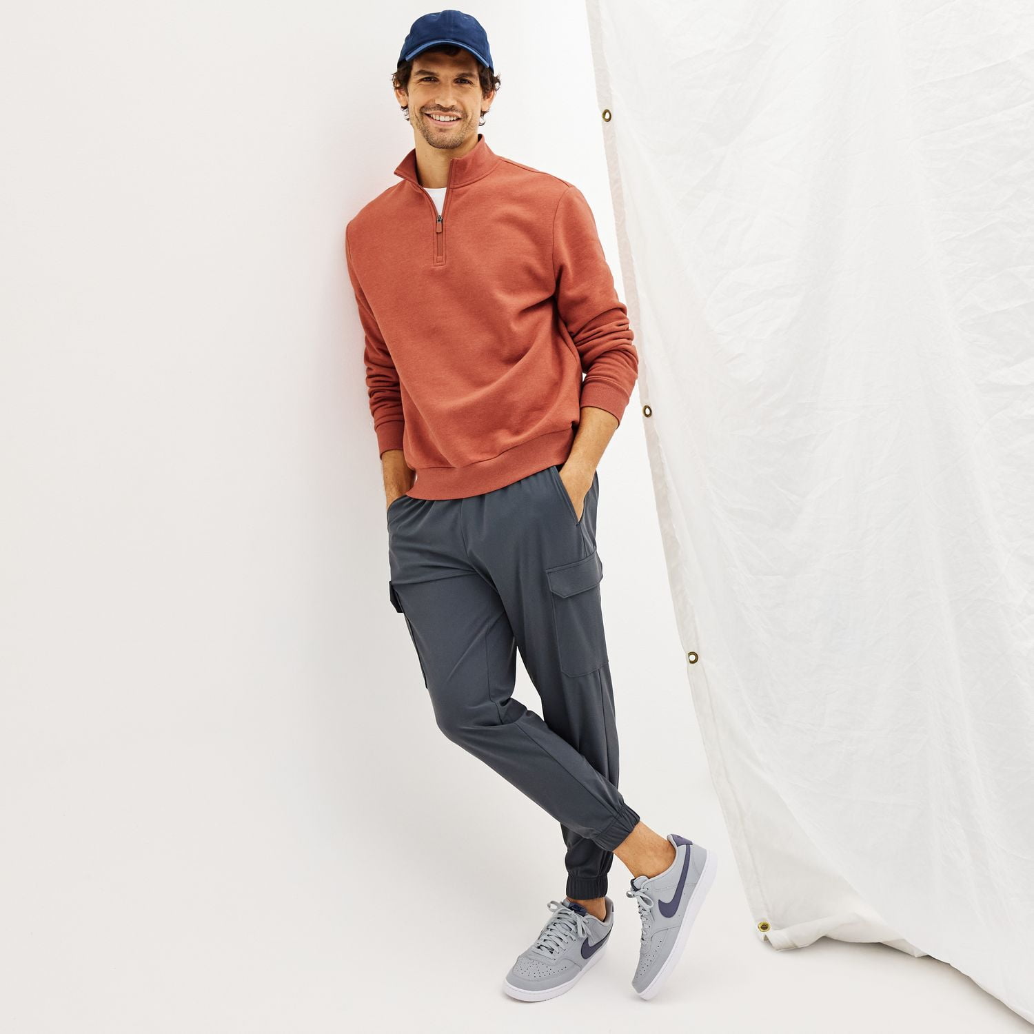 Men's Tek Gear® Ultra Soft Fleece 1/4-Zip Pullover Color: Jenna