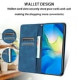 thumbnail image 2 of Decase Luxury Retro Leather Wallet Case for Samsung Galaxy S21+,Retro Elephant Texture PU Leather Flip Cover with Card Holder Slots, Shockproof Rugged Magnetic Folio Phone Case,Blue, 2 of 7