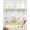 Gray, variant on Eucalyptus Leaves Sheer Curtains 63 Inch Length 2 Panels Set for Living Room/Bedroom, Daisy Flower Spring Watercolor Country Floral Bee Kitchen Curtains Grommet Curtains Window Treatments 42"x63"x2