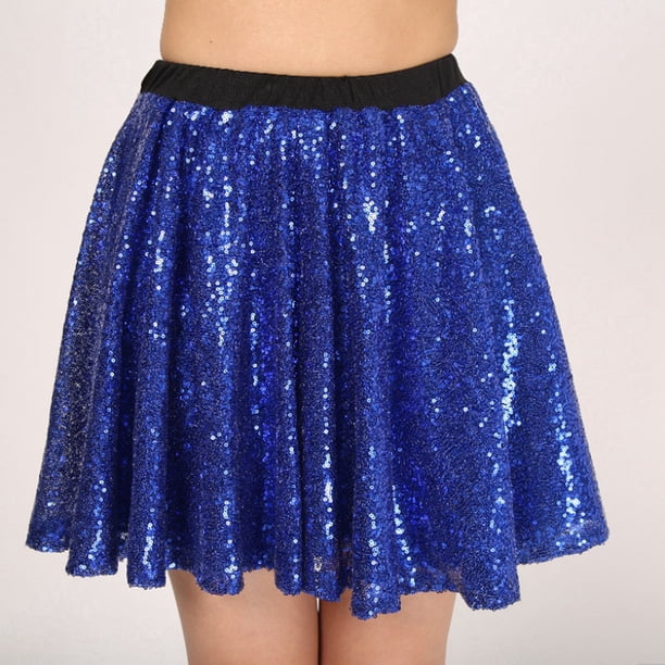 WILLBEST Faldas Para Mujer, Vestido De Lentejuelas Con Flecos Brillantes Para Actuaciones, Escenarios, Fiestas, Ropa De Baile Brillante Para Eventos Y Presentaciones.