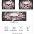 thumbnail image 4 of GZHJMY Satin Pillowcase for Hair and Skin Breathable Slip-Cool, Wrinkle-Resistant Soft and Smooth 20x26In Single Side Envelope Opening Without Zipper Skull Flowers, 4 of 7