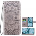 thumbnail image 1 of Case for OnePlus Nord Wallet Case Leather Premium PU Embossed Design Magnetic Closure Protective Cover with Card Slots for OnePlus Nord, Black, 1 of 5