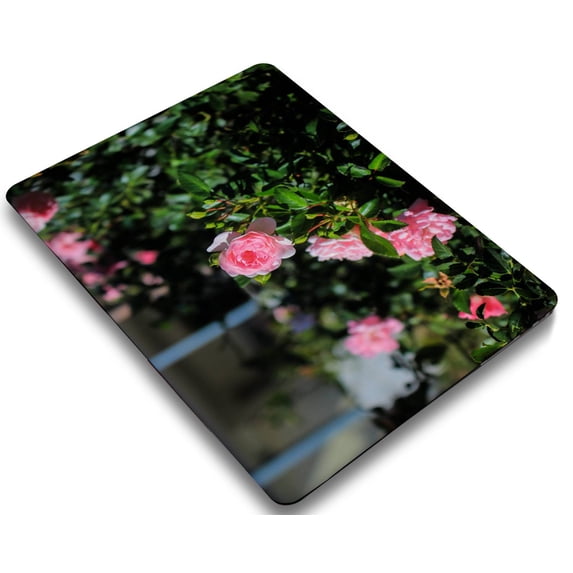 KSK KAISHEK Hard Case Shell Cover Compatible with MacBook Pro 15 inchs( Touch ID, 2016 2017 2018 2019) + Black Keyboard Cover Model A1707 A1990 Rose series 0951