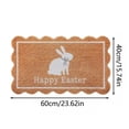 thumbnail image 2 of Paillasson de Pâques Absorbant, Tapis de Sol Décoratif Mignon en Forme de Lapin pour Entrée, Tapis de Porte Antidérapant Lavable pour Intérieur Extérieur, Tapis Résistant aux Taches pour la Maison, 24x16 Pouces, 2 of 9