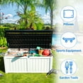 thumbnail image 5 of Dextrus Outdoor Waterproof 120 Gallon Resin Deck Box, Multi-Color, 5 of 7