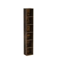 thumbnail image 5 of Easoger 6-tier Standard Bookcase 71.5" Tall Bookshelf for Home Office, Brown, 5 of 8