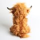 thumbnail image 5 of 25cm Simulated Scottish Highland Cow Plush Toy Blue Variant Cute Fairy Calf Baby Animal Child Birthday Christmas Gift, 5 of 5