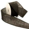 thumbnail image 2 of Morex Ribbon, Burlap, 2-1/2 in x 10 yd, Black, 2 of 2
