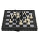 thumbnail image 2 of 2x damas plegables magnéticas Chessman para niños familiar Hugo ajedrez internacional, 2 of 10