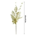 thumbnail image 3 of 42cm Christmas Golden Pink Lily Branches Garland Leaf Flower Lily Decorative For Indoor Outdoor Party 1Piece, 3 of 8