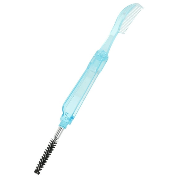 Portable Eyelash Comb Double-ended Folding Eyelash Comb 14.80X1.50X0.60CM Blue