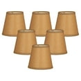 thumbnail image 2 of Royal Designs, Inc. Round Parchment Empire Chandelier Basic Shade CS-952-6BR/P-6, Brown, 4 x 6 x 5.5, Pack of 6, 2 of 5