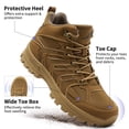 thumbnail image 3 of MeMoride Men's Waterproof Hiking Boots Mid-Top Hiking Shoes for Outdoor Trailing Trekking Camping Walking Shoes, 3 of 6