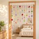 thumbnail image 3 of HWRETIE Hand Crochet Floral Door Curtain,Colorful Hanging Flower String Divider with Lace top for Bedroom Doorway Window Wall, 3 of 7