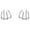Silver, variant on Cubic Zirconia Half Stud Earrings Cartilage S925 Sterling Silver Crystal Wrap Studs Earring for Women