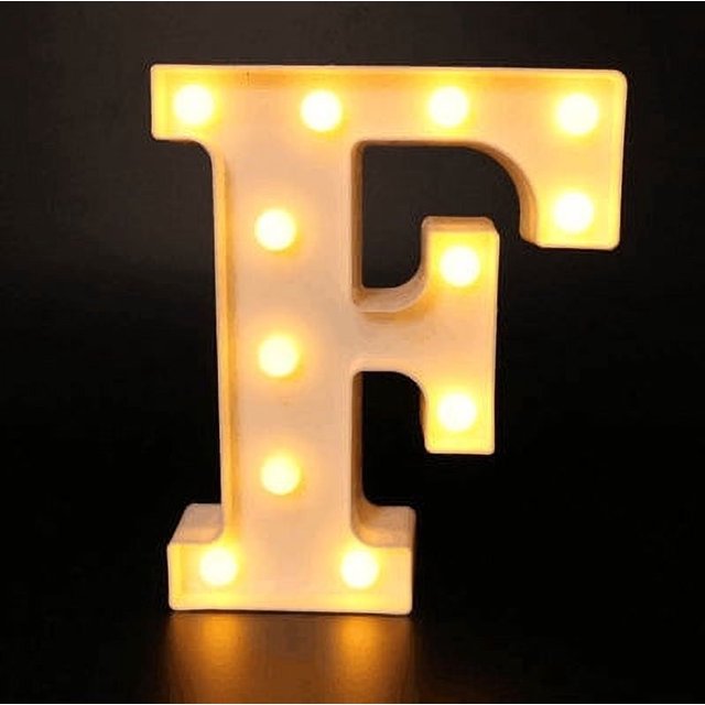 Decorative Letters Alphabet Letter LED Lights Luminous Number Lamp Decoration Battery Night Light Party Baby Bedroom Decoration