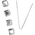 thumbnail image 2 of Stainless Steel Ice Cubes,Made Of Food Grade 304 Stainless Steel,Safe, Non Toxic and Durable，Easy to Clean, Reusable, Suitable for Drinks Such As Wine(4 capsules with ice clip), 2 of 5