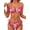 Pink Flower-new, variant on KuKeDi Women's Sexy Halter Bikini Set Triangle Top String Swimwear Two Piece Swimsuits Cheeky Bathing Suit