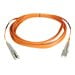 thumbnail image 2 of Eaton Tripp Lite Series 125 Multimode Duplex (M) 50/ Fiber Patch Cable (LC/LC), 50M (164 Ft.) - Câble de Raccordement - LC Multi-Mo vers LC multi-mode (M) - 50 M - Fibre Optique - Duplex - 50 / 125 Microns - orange, 2 of 2
