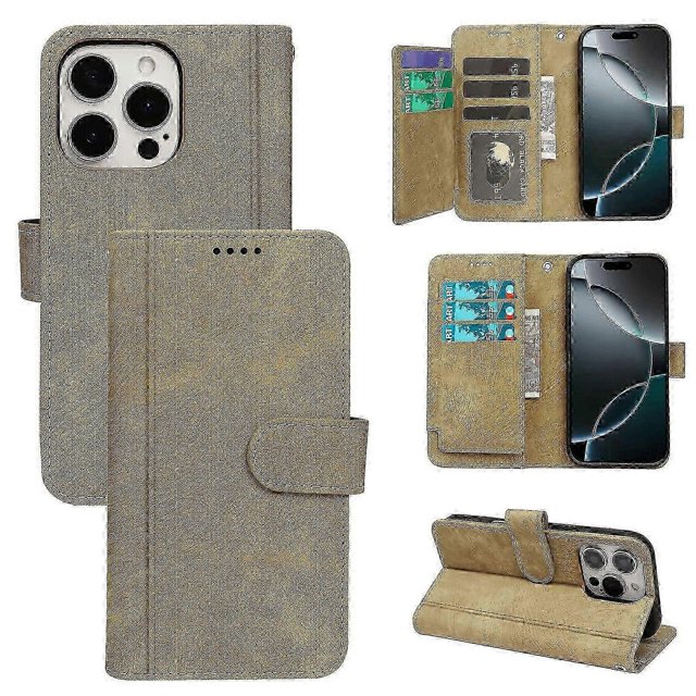 Applicable To Apple 16 Fengyun Reproduction Nine Card Magnetic Snap Iphone Se4 Mobile Phone Leather Case 14 Mobile Phone Bracket
