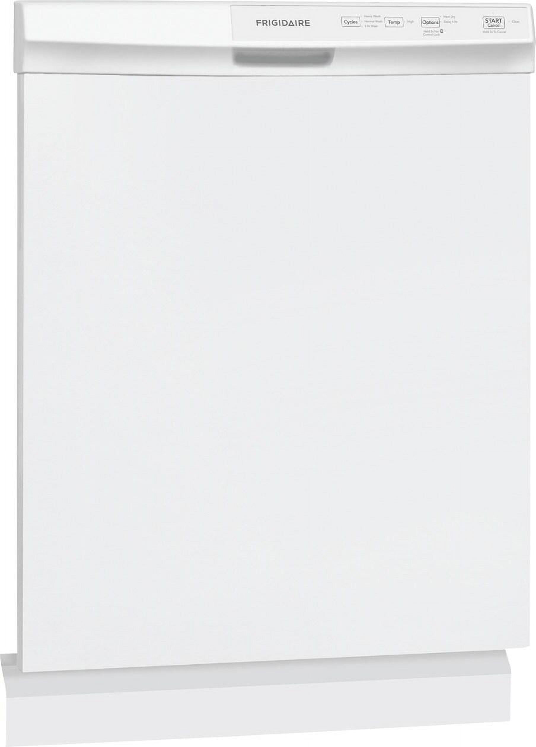 Frigidaire FFCD2413UW 24" Built-In Dishwasher, Front Control, White