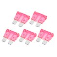 thumbnail image 1 of Unique Bargains 5pcs Blade Style Fuses 4A Blade Style Fuses for Automotive Car Boat Truck SUV RV Motorcycle Pink, 1 of 6