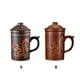 thumbnail image 4 of Bearachild Taza de té de arcilla morada con tapa, contenedores de bebidas para el hogar, taza de bebida de estilo chino Vintage redondeada, Cocina y Comedor Rojo, 4 of 6